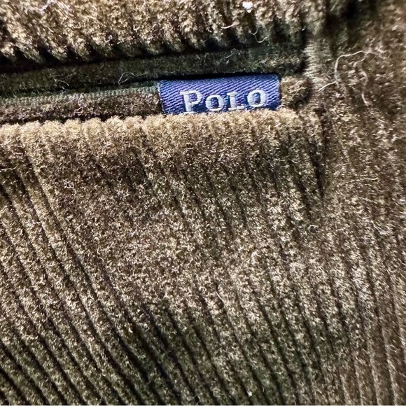 Polo Ralph Lauren dark green wide whale men’s corduroy pants classic fit 34x32 - Picture 3 of 7